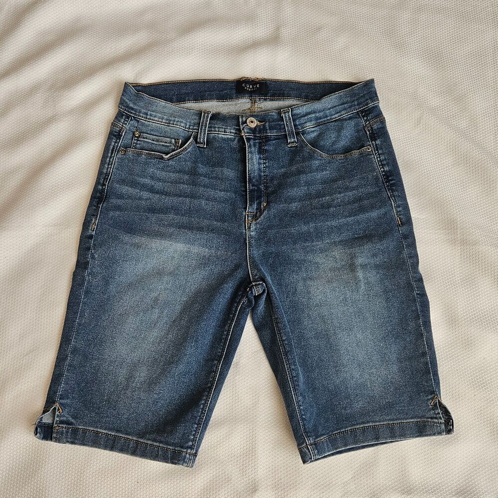 Curve Appeal Denim Bermuda Shorts womens 10